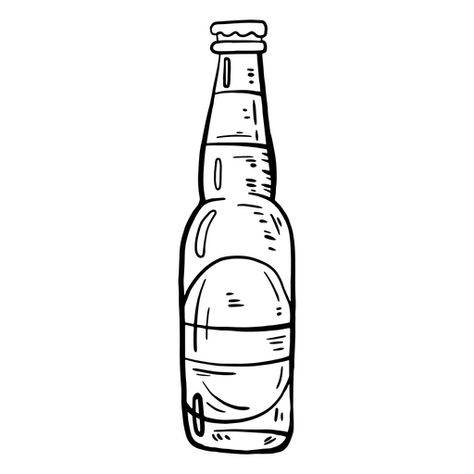 Beer bottle label stroke #AD , #AD, #AFFILIATE, #bottle, #label, #stroke, #Beer Beer Doodle Art, Beer Bottle Sketch, Beer Bottle Tattoo, Beer Bottle Drawing, Bottle Doodle, Beer Doodle, Heineken Beer Bottle, Formal Coolers, Frat Formal