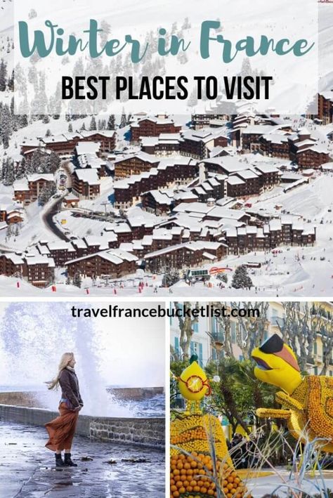 Best Places to Visit in France in the Winter - France Bucket List Nice France Winter, Winter In France, France In Winter, Winter France, France Bucket List, France Winter, Giverny France, Nancy France, Day Trip From Paris