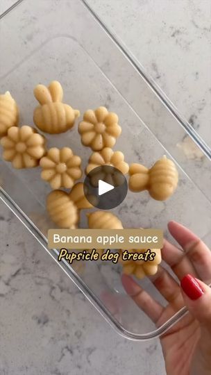 Apple Banana Dog Treats, Banana Treats, Dog Treat Recipe, Diy Dog Food, Apple Treat, Diy Phone Case Design, Apple Sauce Recipes, Apple Sauce, Treat Recipes