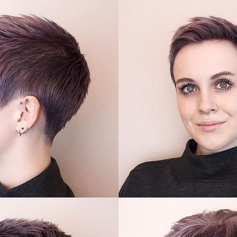 Sarah B. on Instagram: "🔮PIXIE 360🔮
Finally! It's been almost two months (atleast it feels like it!) since I've had a HAIRCUT! SO, I'm finally sharing my cut with you guys since it's not all grown-out & choppy anymore.😹
The cut is by @foxroxyourlocks and the color is by me (lol yes my roots r showing). And my hair was styled with @pixiechickbeauty CLAY SHINE pomade (obv) coming soon!😘👏 Oh, and my hair color is Smokey Amethyst by Ion 👌 #PIXIECHICK" Pixie 360, Sarah B, My Roots, A Haircut, Grow Out, My Hair, Feel Like, Coming Soon, Hair Color