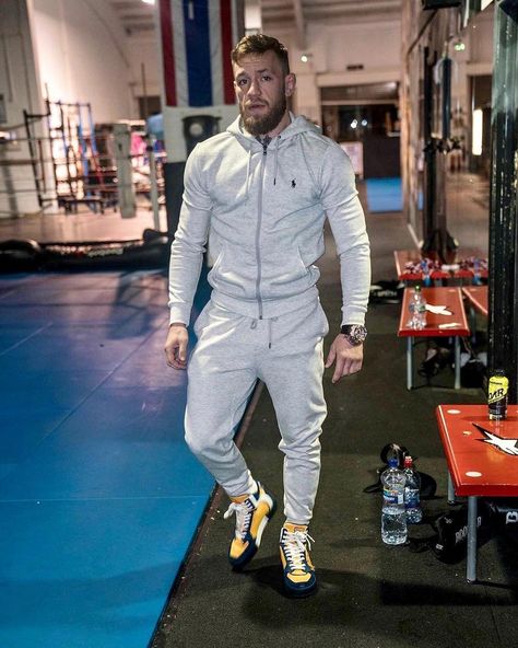 Ralph Lauren Sweatsuit, Conner Mcgregor, Polo Sweatsuit, Conor Mcgregor Style, Connor Mcgregor, Polo Outfit, 1 June, Dolce Gabbana Sneakers, Mens Dress Boots