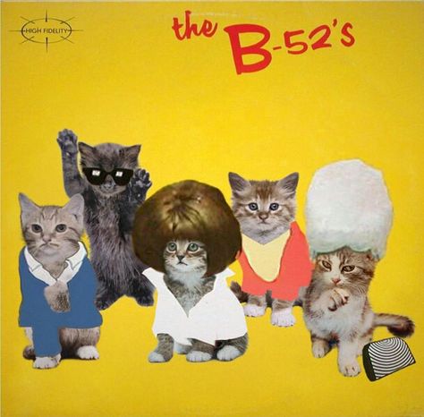 The B-52's Kitten Covers, Famous Album Covers, Cat Website, B 52s, Classic Album Covers, Beastie Boys, Joy Division, Janis Joplin, Tv Movie