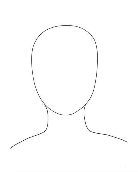 Self Portrait Template, Hand Art Projects, Portrait Template, Self Portrait Drawing, Cool Easy Drawings, Fathers Day Art, Face Outline, Face Line Drawing, Face Template