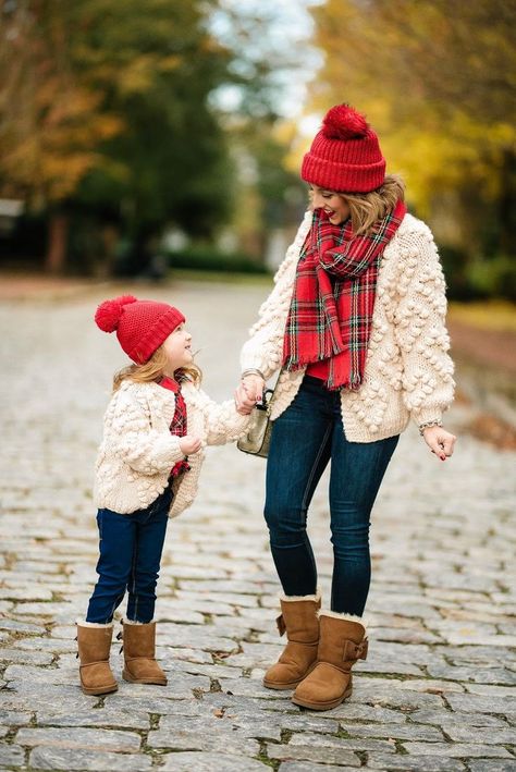 Child Outfits, Audrey Rose, Mom Daughter Outfits, Mommy Daughter Outfits, Daughter Outfits, Mother Daughter Fashion, Farm Christmas, Mother Daughter Matching Outfits, Mom And Daughter Matching