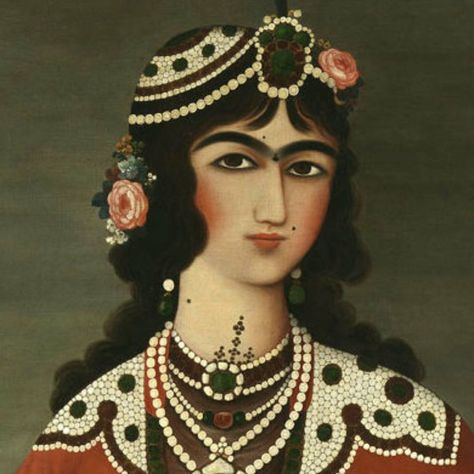 Qajar art History Of Iran, Qajar Dynasty, Persian Women, Persian Calligraphy Art, Iran Pictures, Persian Art Painting, Persian Miniature, Ancient Persian, Persian Culture