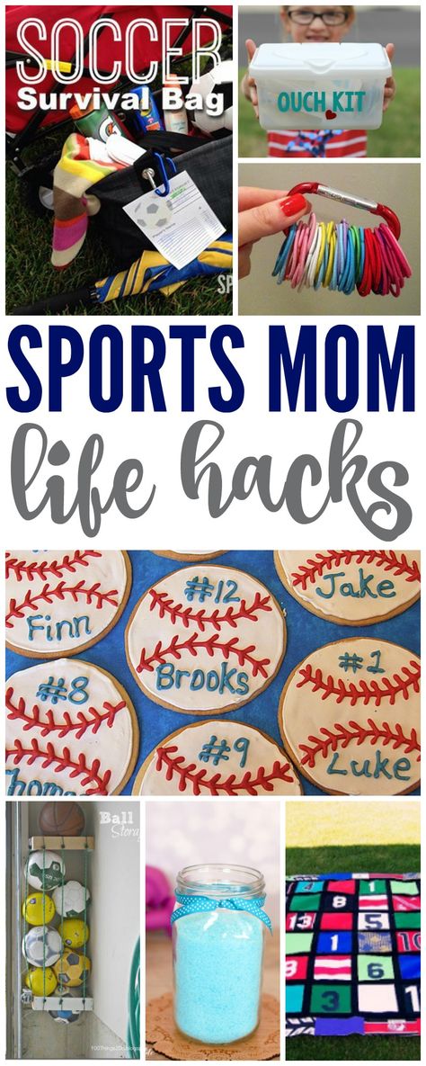 I have some AWESOME Genius Hacks for Sports Moms today! If you're a sports mom then check out these genius hacks to make your life easier! via @Passion4Savings Sports Mom Organization, Sports Mom Bag, Softball Team Mom, Sports Snacks, Team Snacks, Softball Life, Mom Life Hacks, Organized Mom, Team Mom