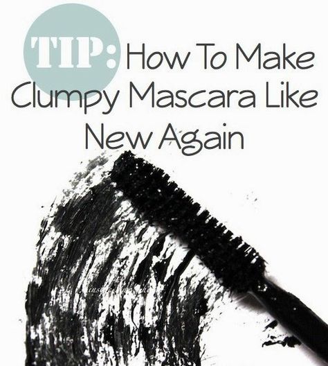 Beauty By MAC: Tuesday Tips & Tricks #1 - Mascara  Clumpy, Dried, Mascara, Mascara Wands, Save Dry Mascara, Tips, Tricks, Tuesday, Water Clumpy Mascara, Mascara Tips, Makeup Tricks, How To Apply Mascara, The Tube, Health And Beauty Tips, All Things Beauty, Told You, Hair Skin