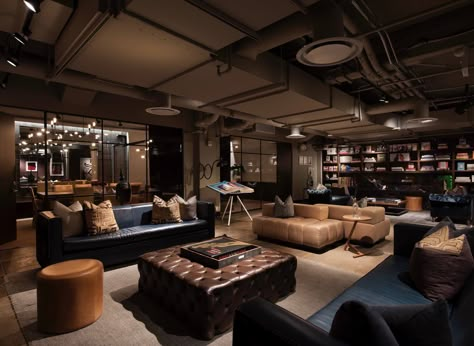 Private Social Club, Film Screening, Private Workspace, Library Bar, Square House, Screening Room, Space Hotel, Private Event Space, Cozy Library