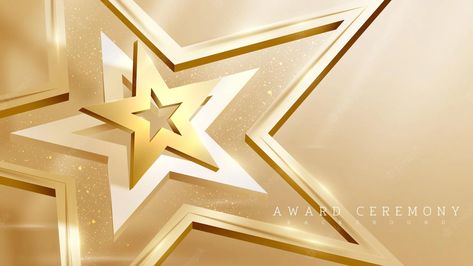 Award Ceremony Background, Ceremony Background, Golden Awards, Graphic Design Cards, Star Students, Golden Background, Islamic Patterns, Award Ceremony, Motion Graphics Design