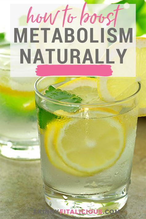 Metabolism is the process by which the body breaks down food for fuel. When your metabolism is slow your body is more likely to store food as fat. This can also be a sign of hormonal imbalances. These are many ways to boost metabolism naturally and train your body to utilize fat more efficiently. #metabolism #weightloss #skinnyfitalicious #nutrition Smoothy Recipes, Ways To Boost Metabolism, Boost Metabolism Drink, Healthy Christmas Recipes, Zucchini Recipes Healthy, Healthy Chocolate Recipes, Brownie Recipes Healthy, Healthy Pizza Recipes, Healthy Pancake Recipes