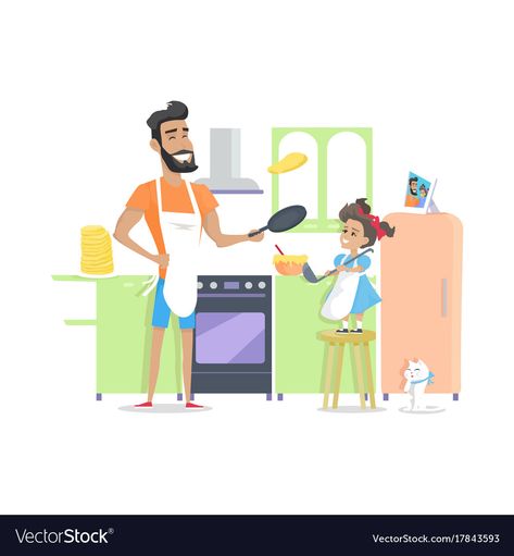 Fathers Day Celebration, Father And Daughter, Anime Dad, Role Model, Cat Aesthetic, Cooking Dinner, Father And Son, Transparent Png, Role Models