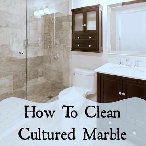 how to clean cultured marble and how to clean the railing under glass shower doors #bathroom #cleaning Cultured Marble Shower Walls, Cultured Marble Shower, Cultured Marble Countertops, Marble Shower Walls, Marble Showers, Shower Walls, Modern Bathrooms, Bathroom Top, Cultured Marble