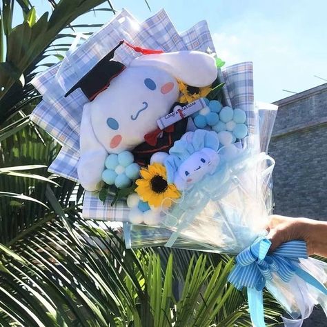 Sanrio Cinnamoroll With Graduation Hats | Handmade Cinnamoroll Bouquet for Graduation Day https://kyoota.com/products/sanrio-cinnamoroll-with-graduation-hats-handmade-cinnamoroll-bouquet-for-graduation-day Kyoota #Hot Bouquet For Graduation, Sanrio Bouquet, Bouquet Graduation, Graduation Hats, Handmade Bouquet, Graduation Bouquet, Graduation Bear, Money Wallpaper Iphone, Handmade Bouquets