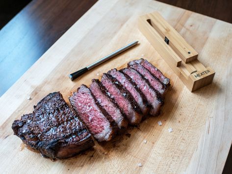 Meater Wireless Meat Thermometer Review: A Recipe for Mediocrity | WIRED Culinary Desserts, Digital Meat Thermometer, Grilled Steak Recipes, Healthy Grilling Recipes, Meat Thermometer, Cooking For Beginners, Grilled Chicken Recipes, Cooking Gadgets, Sunday Dinner