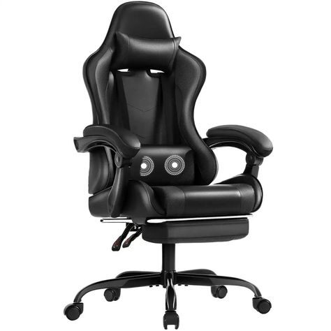 Get ready to take your shopping list to the next level with us! We've got everything you need. ErgoRelax Leather Gaming Chair is selling fast 🔥 We're almost out of stock. Immerse yourself in gaming comfort with the ErgoRelax Leather Gaming Chair. This ergonomic gamer chair is designed for ultimate relaxation during intense gaming sessions. The chair features a built-in massage function, providing soothing relief to your muscles. With height adjustment, a footrest, and lumbar support, this... Gamer Chair, Gaming Computer Desk, Ergonomic Computer Chair, Chaise Gaming, Game Chair, Chair With Footrest, Shape Games, Head Pillow, Chair Height