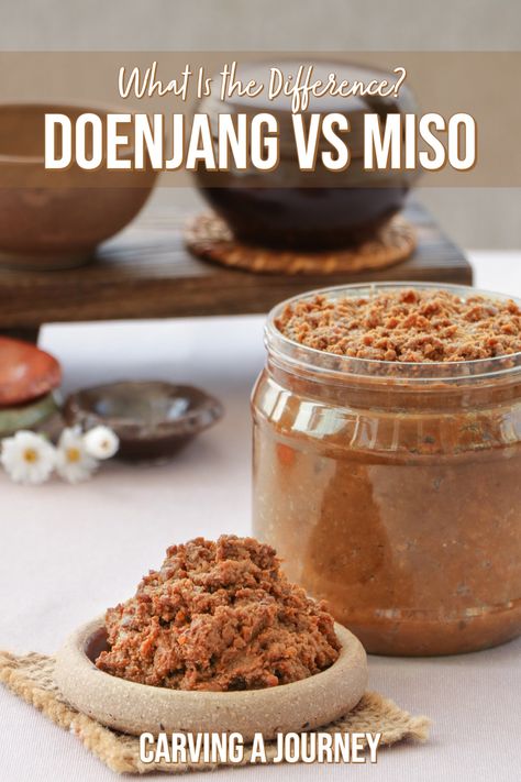 Japanese Fermented Foods, Doenjang Recipe, Miso Recipe, Bunny Chow, Dried Chili Peppers, Nut Cheese, Fermented Cabbage, Fermentation Recipes, Homemade Spices