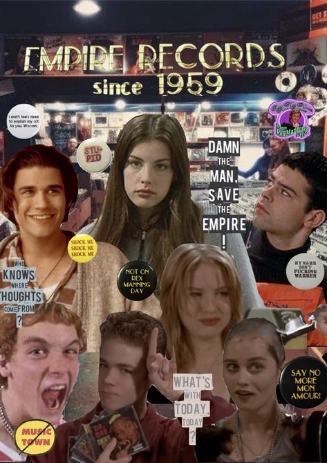 Empire Records Lucas, Empire Records Tattoo, Empire Records Poster, Empire Records Wallpaper, Empire Records Aesthetic, Jumba Juice, Empire Records Quotes, Empire Records Movie, Records Aesthetic