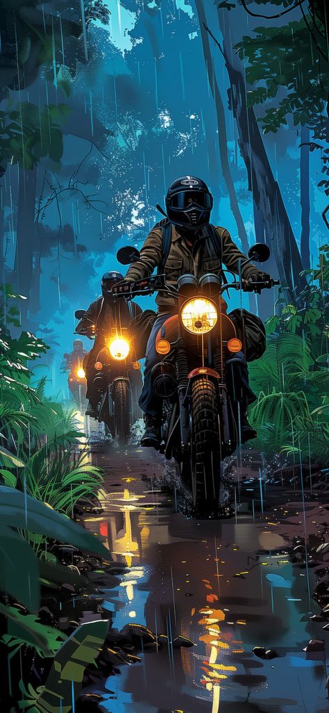 Motorbike Illustration, Bike Drawing, Iphone Wallpaper Lights, Android Wallpaper Art, Cool Pictures For Wallpaper, Crazy Wallpaper, Iphone Wallpaper Hd Nature, Motorcycle Art, Art Gallery Wallpaper