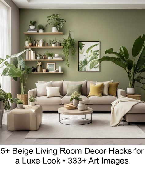 Transforming Your Living Room into a Sanctuary" Boho Scandinavian Living Room, Beige Living Room Ideas, Living Room Design Green, Beige Living Room Decor, Living Room Lighting Ideas, Sage Green Living Room, Beige Living Room, Room Lighting Ideas, Living Room Decor Tips