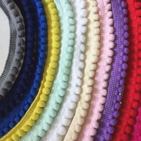 5 yard Lace Fabric Sewing Accessories Pompom Trim Pom Pom Decoration Tassel Ball Fringe Ribbon DIY Material Craft Apparel _ - AliExpress Mobile Pom Pom Lace, Pom Pom Decorations, Ribbon Diy, Sewing Lace, Sewing Ribbon, Diy Ribbon, Fabric Sewing, Craft Accessories, Lace Ribbon