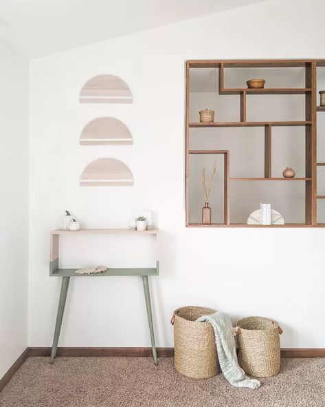 15 Sleek & Simple Furniture Ideas You Can Make in Just a Few Hours | Hometalk Wall Opening Ideas, Wall Cutout Ideas, Wall Cut Out Ideas, Merch Organization, Cut Out In Wall, Wall Cut Out Decor, Wall Openings, Wall Cut Outs, Camden Street