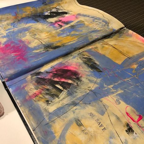 Robin Mayberry on Instagram: "Painting in a big giant sketchbook I found on a shelf. . . #acrylicpainting #abstractart #paintinginsketchbook #artsavesmysoul" Giant Sketchbook, Instagram Painting, Presentation Ideas, A Shelf, Acrylic Paintings, Ted Baker Icon Bag, Acrylic Painting, Sketch Book, Abstract Art