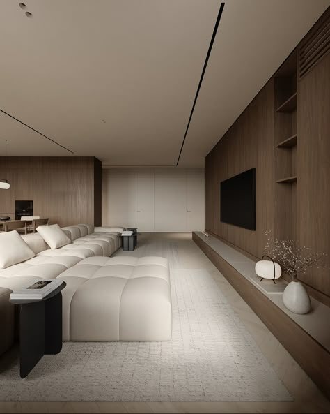 Classic Modern Bedroom Interior Design, Modern Classic Interior Living Room Tv, Neoclassical Minimalistic Interior, Lovingroom Sofas Minimalist, Nordic House Interior, Tv Wall Neoclassic, Modern Neo Classical Bedroom Design, Luxe Living Room, Tv Wall Design