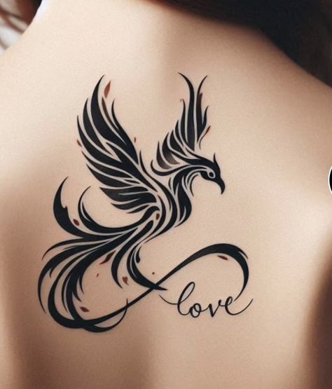 Phoenix And Infinity Tattoo, Phonex Tattoo Meaning, Scorpio Phoenix Tattoo, Left Shoulder Tattoo Women, Small Phoenix Tattoos For Women, Women Chest Tattoo Classy, Small Phoenix Tattoos, Hip Tattoo Designs, Baby Tattoo Designs