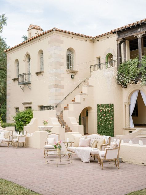 Spanish Style Wedding, Spanish Style Architecture, Tropical Wedding Inspiration, Sarasota Wedding, Mediterranean Wedding, Tropical Greenery, Visit Croatia, Spanish Wedding, Florida Wedding Venues