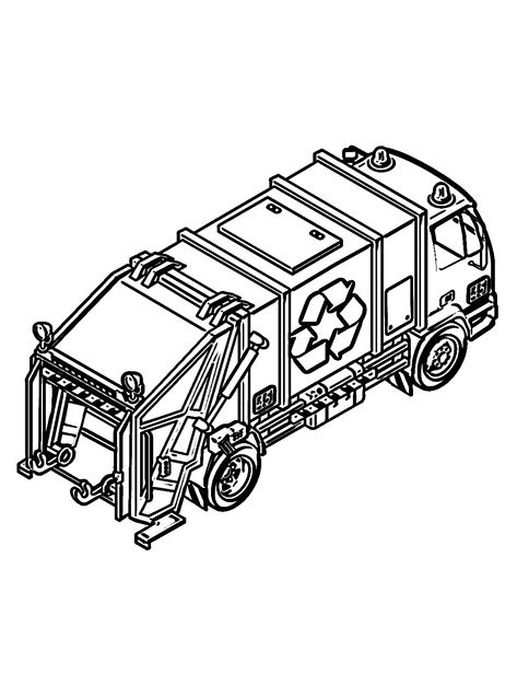 Garbage Truck Garbage Truck Craft, Garbage Truck Drawing Easy, Garbage Truck Svg Free, Garbage Truck Coloring Page, Lol Coloring Pages, Lol Coloring, Trash Truck, Truck Coloring Pages, Garbage Truck