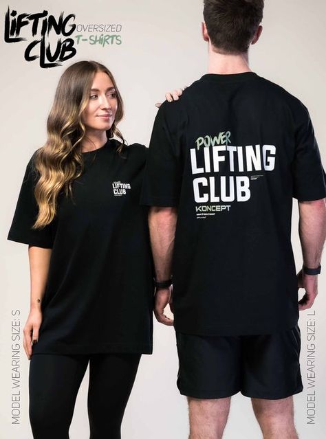 Power Lifting Club Oversized T-Shirt - XS / Black T shirt #tshirt t-shirt #t_shirt t shirts #tshirts t-shirts #t_shirts T shirt design #tshirtdesign T-shirt designs #t_shirtdesign T shirts designs #tshirtsdesigns 18.48 Unisex Tshirt Design Ideas, Sports Tee Shirt Designs, Company Tshirt Design Ideas, Graphic Tshirt Design Ideas, Conference Merch, Gym T Shirt Design, Gym Merch, Gym Tshirt Design, Crossfit Tshirts