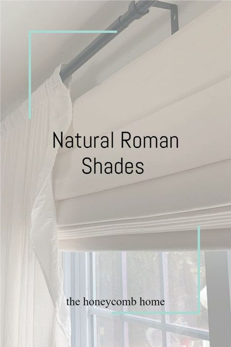 Where to find natural roman shades with customizable options at normal retail prices! Drapery Ideas, Dining Nook, Affordable Home Decor, Small Decor, Roman Shades, Interior Design Styles, Window Coverings, The Window, Small Bedroom