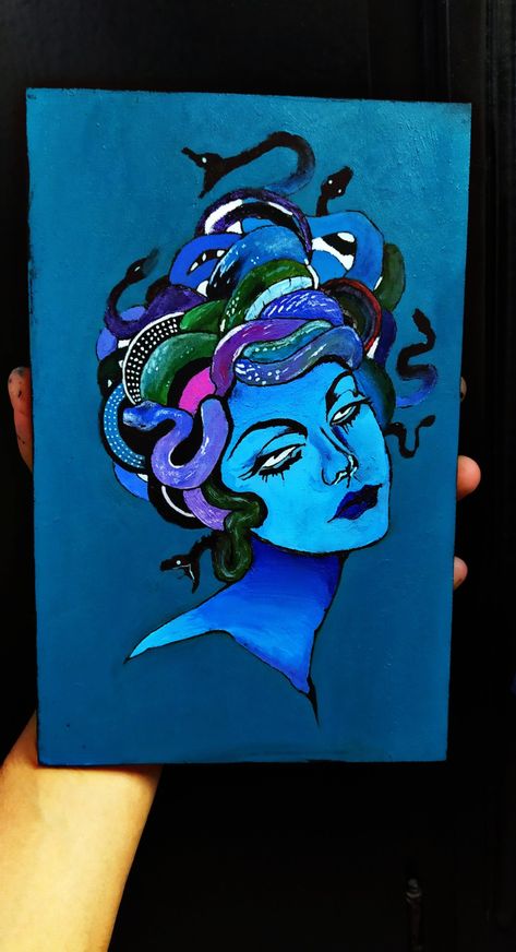 Medusa Medusa Painting Easy, Medusa Acrylic Painting, Medusa Painting, Medusa Art, Aesthetic Rooms, Dream Room Inspiration, Mexican Art, Art Oil, Another One