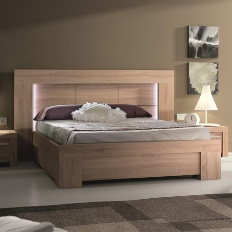 Bed Design Ideas, Double Bed Designs, Rustic Bedroom Design, Rustic Bedroom Furniture, Wood Bed Design, Bed Frame Design, Wooden Bed Design, Bed Platform, Bed Design Modern