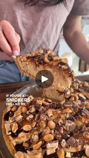 233K views · 3.9K reactions | No-Bake Snickers Pie 🥧

It’s not like a regular pie. It’s a candy bar pie. ✨ This icy treat tastes just like the Snickers bar you know and love with caramel, peanuts, and chocolate. 

🧑‍🍳: Julia Levy 
📸: Natalie Gravois @guacmylife and Nicole McLaughlin @nicolemcmom 

🔗 Head to the link in bio for the recipe. 

IG: #instafood #food #foodie #snickers #candy #chocolate | Allrecipes | ROMderful · Superman (Instrumental) No Bake Snickers Pie, Snicker Pie, Candy Bar Pie, Non Bake Desserts, Condensed Milk Recipes Desserts, Snickers Pie, Nicole Mclaughlin, Milk Recipes Dessert, Snickers Cheesecake