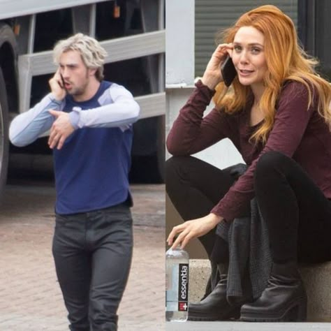 Clint Barton And Pietro Maximoff, Aaron Taylor Johnson And Elizabeth Olsen, Wand Maximoff, Pedro Maximoff, Pietro And Wanda Maximoff, Pietro Maximoff Aesthetic, Wanda And Pietro Maximoff, Pietro And Wanda, Wanda And Pietro