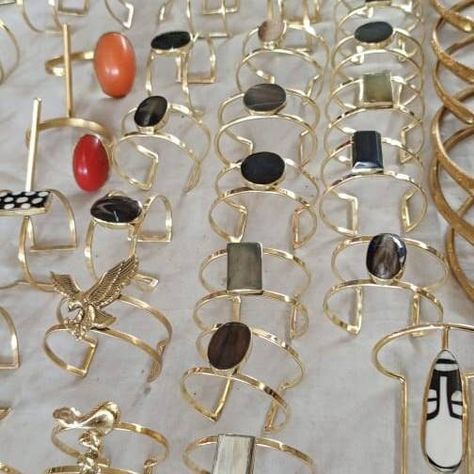 "Wholesale cuff bracelets" Bone Earrings, Handmade Bangles, Brass Bracelet, Bead Bangles, Maasai, Handmade Beads, Brass Earrings, How To Make Beads, Bracelet Gift