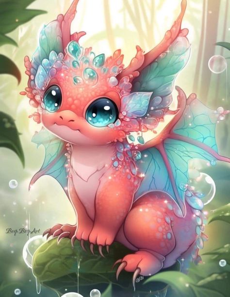 Baby Dragon Art, Cartoon Dragon, Dragon Dreaming, Dragon Artwork Fantasy, Fairy Dragon, Beautiful Dragon, Cute Animal Clipart, Amazing Street Art, Cute Fantasy Creatures