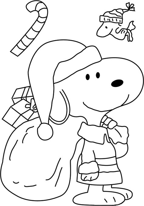 Snoopy Coloring Pages, Peanuts Gang Christmas, Santa Coloring, Christmas Coloring Page, Xmas Drawing, Santa Coloring Pages, Free Christmas Coloring Pages, Christmas Coloring Sheets, Peanuts Christmas