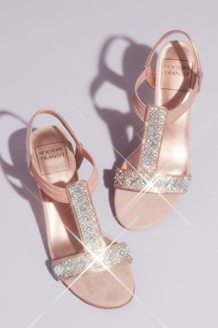 Wedge Sandals Wedding, Rose Gold Wedding Shoes, Outdoor Wedding Shoes, Bride Sandals, Wedding Wedges, Wedge Wedding Shoes, Rose Gold Dress, Bridal Roses, Rose Gold Crystal