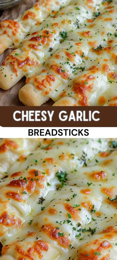 Cheesy Garlic Breadsticks Cheesy Garlic Cruffin, Garlic Cruffins, Cheesy Garlic Breadsticks, Cheesy Garlic Breadsticks Recipe, Cheese Bread Sticks, Cheesy Breadsticks, Homemade Garlic Bread, Bread Sticks Recipe, Garlic Breadsticks