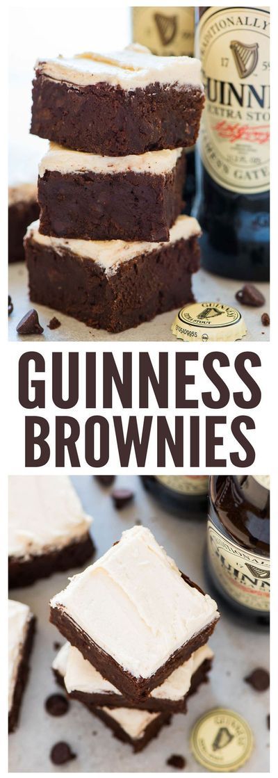 Guinness Beef Stew Slow Cooker, Beer Brownies, Guinness Brownies, Infused Desserts, Beer Dessert, Boozy Treats, Chocolate Beer, Well Plated, Beer Recipe