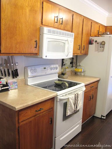 70s Cabinets Makeover, 100 Year Old House Renovation Ideas Kitchen, Refresh Old Kitchen Cabinets, Flat Front Cabinets Makeover, 50s Cabinets Makeover, Pine Cupboard Makeover, 1950s Cabinet Makeover, 1960s Cabinet Makeover, Painting Plywood Cabinets