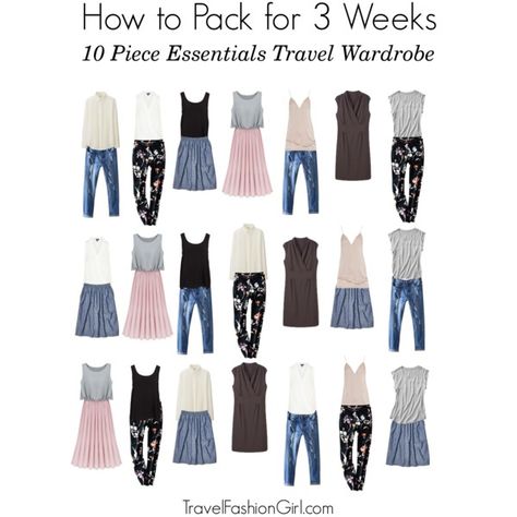 How to Pack for 3 Weeks by travelfashiongirl on Polyvore featuring Uniqlo, Gap, Topshop, Vero Moda and Haider Ackermann Minimal Travel Wardrobe, Packing Capsule Wardrobe, Summer Minimal, Minimalist Packing, Holiday Outfits Summer, Classic Clothes, Packing For Europe, Holiday Clothes, Outfit For Travel