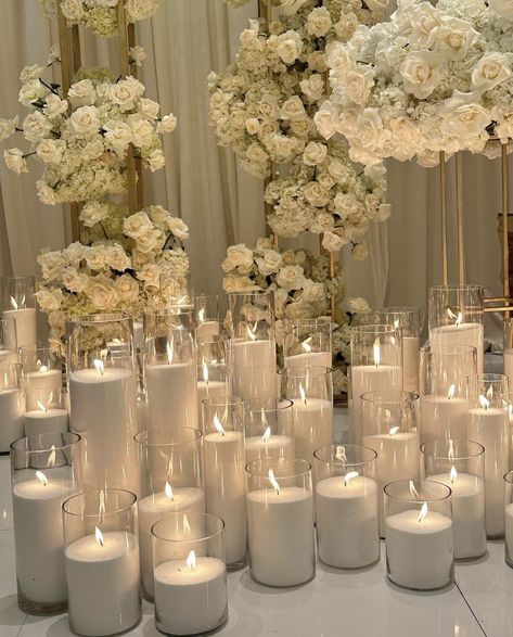 Katb Ktab Decoration, Reception Florals, Candle Designs, Fabric Covered Walls, Sand Candles, Flash Photo, Colors For Skin Tone, Sweetheart Table, Designer Candles