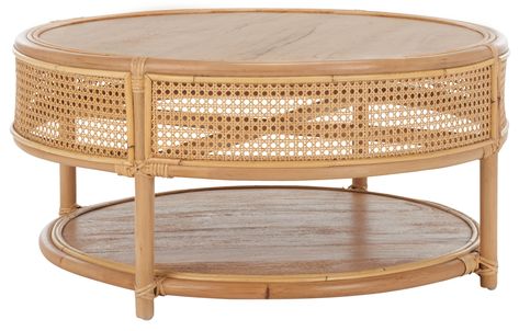 You'll love the Rodanthe Solid Wood Top Coffee Table at Wayfair Canada - Great Deals on all Furniture products with Free Shipping on most stuff, even the big stuff. Shelf Coffee Table, Safavieh Furniture, Round Wood Coffee Table, Floor Shelf, Caned Headboard, Rattan Coffee Table, Circular Table, Contemporary Bedroom Decor, Coffee Table White