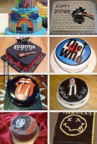 Best cakes ever! Rock And Roll Birthday, Music Cakes, Best Cake Ever, Rock Cake, Live Rock, Queen Band, Novelty Cakes, Cake Roll, Fancy Cakes