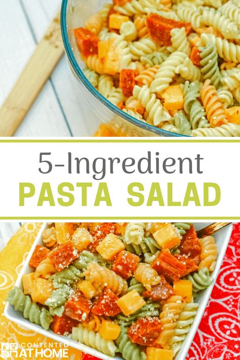 5 Ingredient Pasta, Pasta Salad With Italian Dressing, Classic Pasta Salad, Cold Pasta Salad Recipes, Pasta Salad Ingredients, Easy Pasta Salad Recipe, Cold Pasta Salad, Cold Pasta, Making Pasta