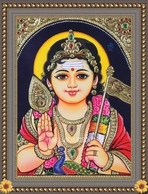 Cute Murugan Images, Baby Murugan Paintings, Thanjavur Painting, Mysore Painting, Indian Traditional Paintings, Wallpaper Images Hd, Kerala Mural Painting, Lord Ganesha Paintings, Lord Murugan