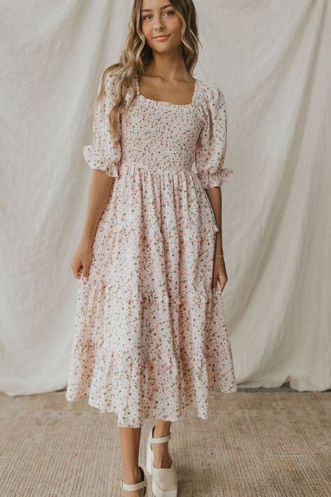 Pretty Modest Dresses, Church Outfit Dress, Cute Modest Summer Outfits, Summer Church Outfits For Women, Modest Church Outfits Summer, Modest Boho Outfits, Cute Modest Dress, Church Outfits For Women, Cute Dresses For Church